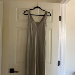 Silver silk Lauren dress
